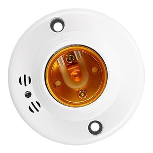 声控开关灯座家用智能感应延时声光控 楼道接 led节能灯头e27螺口