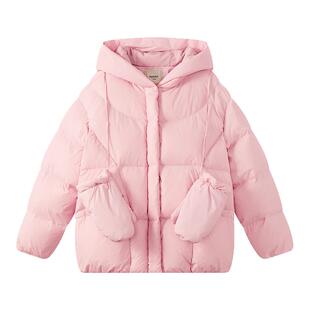 【95绒】秋冬新款女童羽绒服儿童洋气时髦小女孩连帽加厚羽绒服