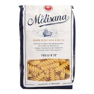Molisana茉莉莎娜低脂螺旋形意大利面500g进口儿童意粉意面通心粉