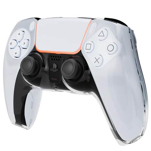 HONCAM PS5手柄保护壳保护套透明防汗全包PC高透保护套适用于索尼playstation5游戏手柄保护壳周边配件slim