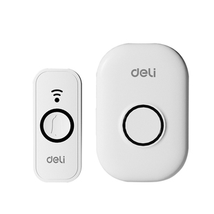 得力门铃家用无线超远距离电子门铃免插电入户叮咚门钟老人呼叫器