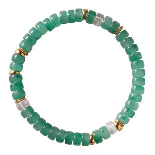 shannai原创「空青」天然冰种飘花直切非洲翠手串女款独龙玉手链