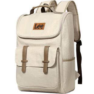 Lee新款潮流双肩包女大学生背包初中生书包旅行包男大容量电脑包