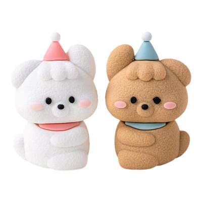 情人节软胶修狗蛋糕装饰