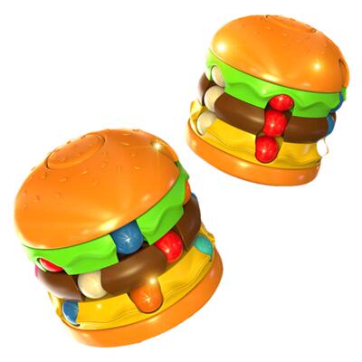 汉堡薯条魔豆滚珠魔方陀螺解压