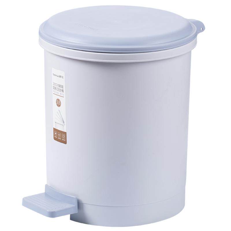 茶花垃圾桶家用客厅脚踏式带盖大号厨房卫生间垃圾桶厕所简约脚踩