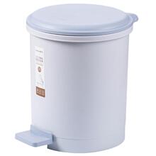 茶花脚踏式带盖垃圾桶6L