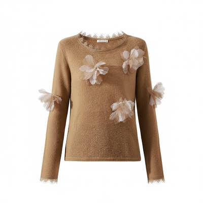 独具法式浪漫的针织舞蹈上衣