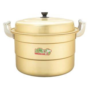 老式黄铝锅加厚双层蒸锅家用铝制汤锅商用烧水锅大容量吕锅钢筋锅
