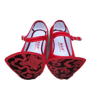 古装汉服华服婚鞋布鞋翘头履女士款 男款翘首履古代鞋子 婚礼敬酒