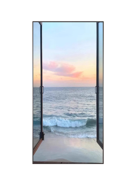 新大海沙滩高级壁画假门空间延伸