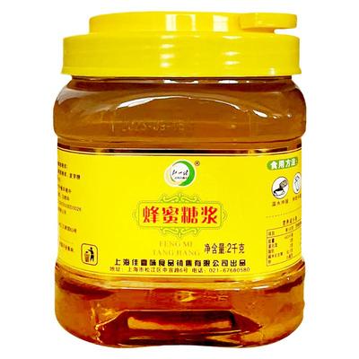 加一味蜂蜜糖浆塑料桶装装2kg*6整箱餐厅商用烘焙调味