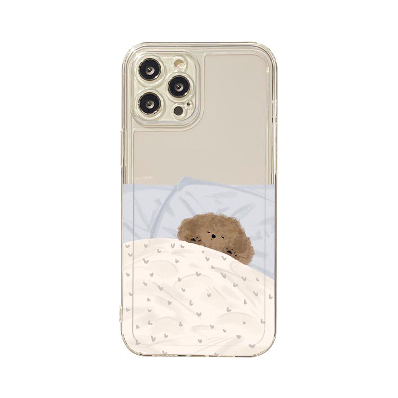 benefit简约情侣睡觉猫狗适用于iphone16promax苹果15PRO手机壳13新款14套12创意11羽纱xsmax硅胶xr防摔8plus