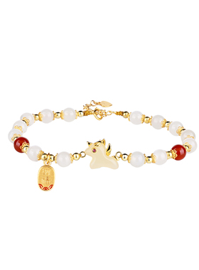 和田玉小马手链生肖马本命年礼物