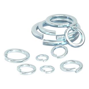 国标8.8级镀锌开口弹垫65锰弹簧垫圈弹性垫片M3M4M5M6M8M10-M30mm