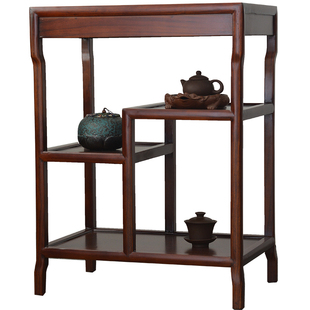 沙发边柜侧柜茶台边几全实木茶桌边桌新中式角几茶水置物架茶几