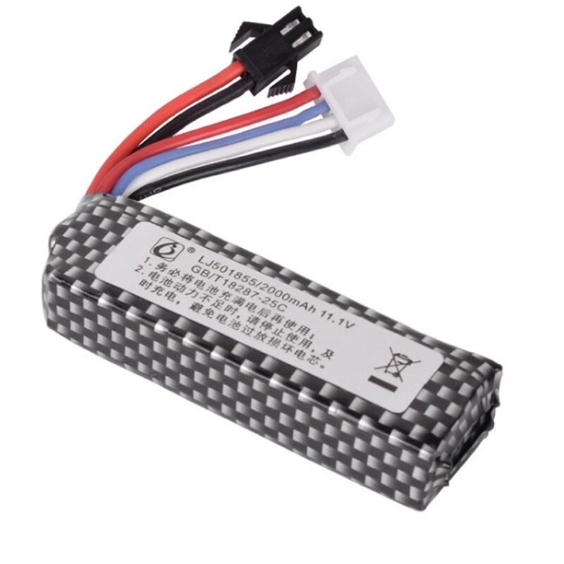 7.4v11.1v锂电池儿童玩具枪通用软弹枪发射器电池强劲动力大容量