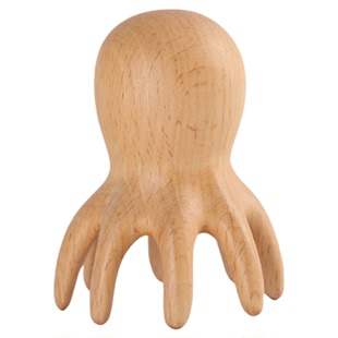 天然榉木八爪鱼头皮头部头疗按摩器疏通经络梳子头疗专用工具神器