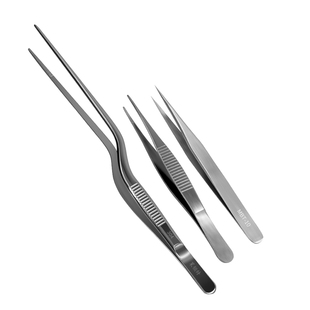 不锈钢镊子弯镊直镊枪镊尖头维修采耳实验室组培镊子防滑规格齐全
