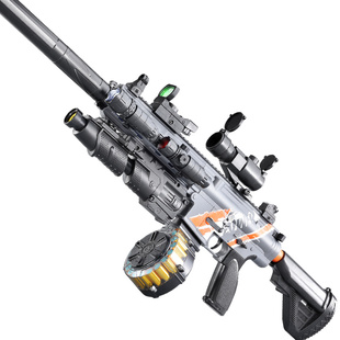 m416突击步抢电动抛壳连发软弹枪儿童玩具枪男孩吃鸡黑科技4-8岁
