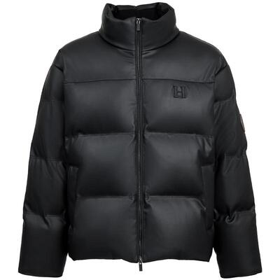 SEASON HIGH男装冬季羽绒服宽松立领时尚百搭纯色通勤长袖外套