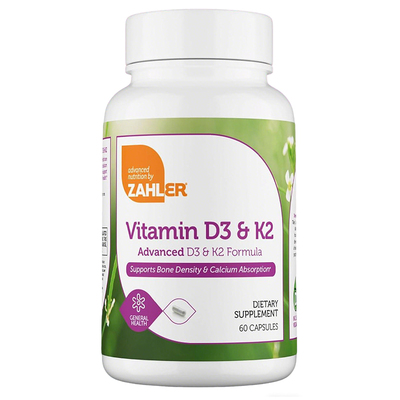 Zahler维生素D3K25000IU补钙