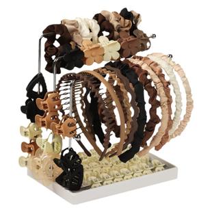 发箍收纳神器儿童发饰收拾发圈发夹抓夹鲨鱼夹饰品挂架手串展示架