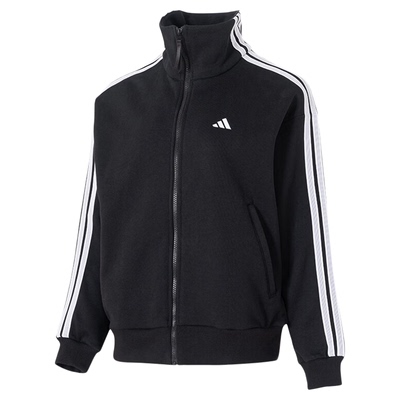 adidas阿迪达斯三条纹户外简约运动健身外套26春女针织夹克KW0654