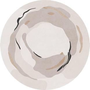 2025新款客厅卧室转椅仿羊绒加厚地垫圆形地毯沙发电脑椅脚垫子