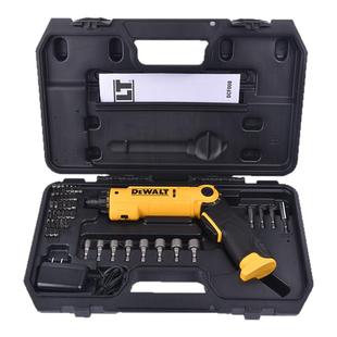 得伟电动螺丝刀8V充电手持锂电起子小型调速可直可弯电批工具套装