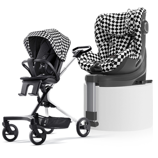 HBR虎贝尔超值套餐E360pro智能通风安全座椅遛娃神器高景观婴儿车