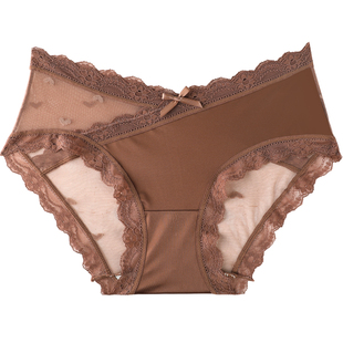 蕾丝内裤女士抗菌裆性感女生薄款三角纯欲低腰短裤2025新款小香风