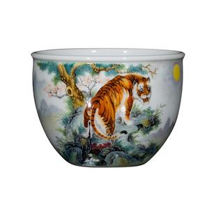 钟家窑主人杯单杯景德镇高端珐琅彩生肖虎杯陶瓷功夫茶具个人茶杯