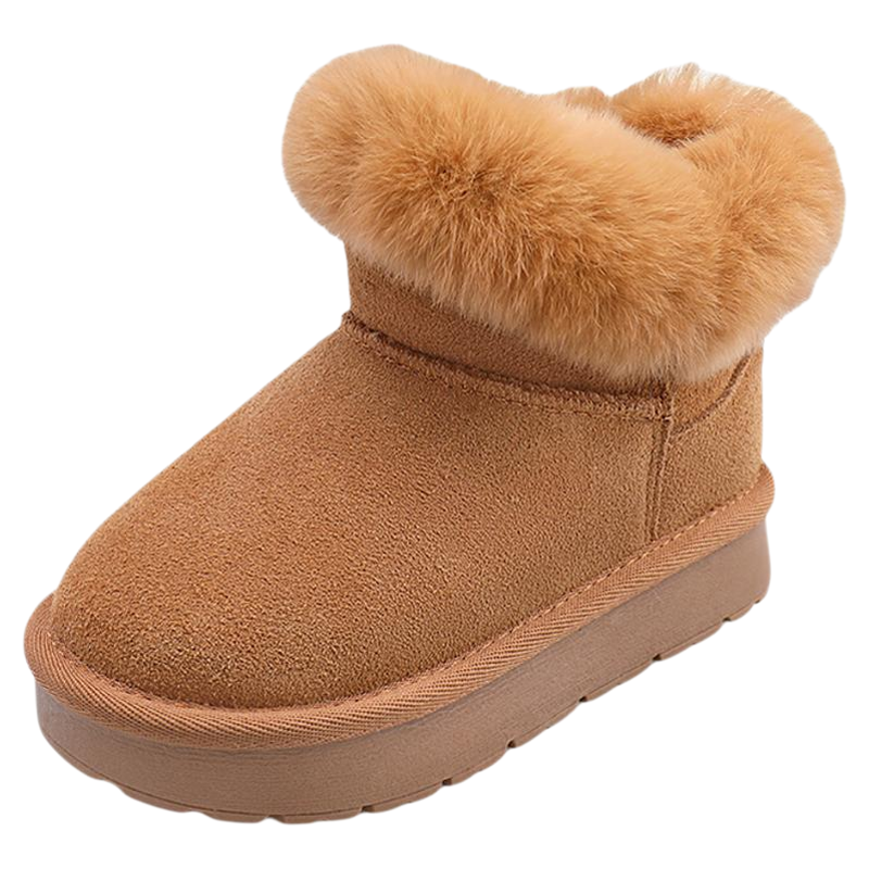 星期六童鞋加绒雪地靴女童冬季新款宝宝保暖外穿休闲百搭儿童棉鞋