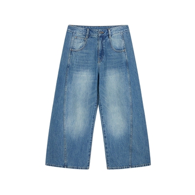 【春夏上新】JNBY/江南布衣25夏牛仔裤棉质宽松阔腿5P4E11550