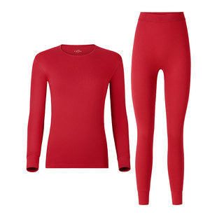 俞兆林2026马年本命年保暖内衣套装纯棉结婚女士红色男款秋衣秋裤