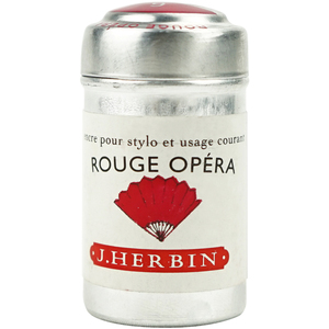 法国进口 J.HERBIN|宝珠笔用 金属罐墨胆 6支装|20色选择