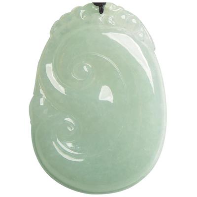 缅甸A货翡翠如意大号男女款吊坠