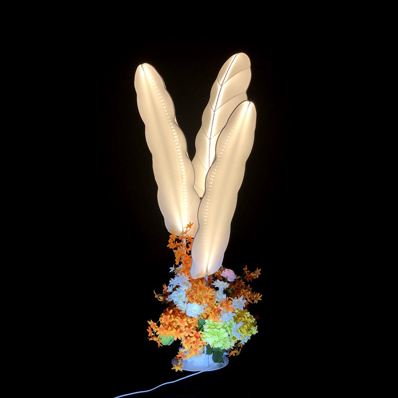 22新款婚庆道具铁艺芭蕉台布置背景路t装饰引树叶婚礼舞台摆件