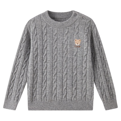 【抗静电5A抗菌】PawinPaw卡通小熊童装25年秋冬男女童绵羊毛毛衣