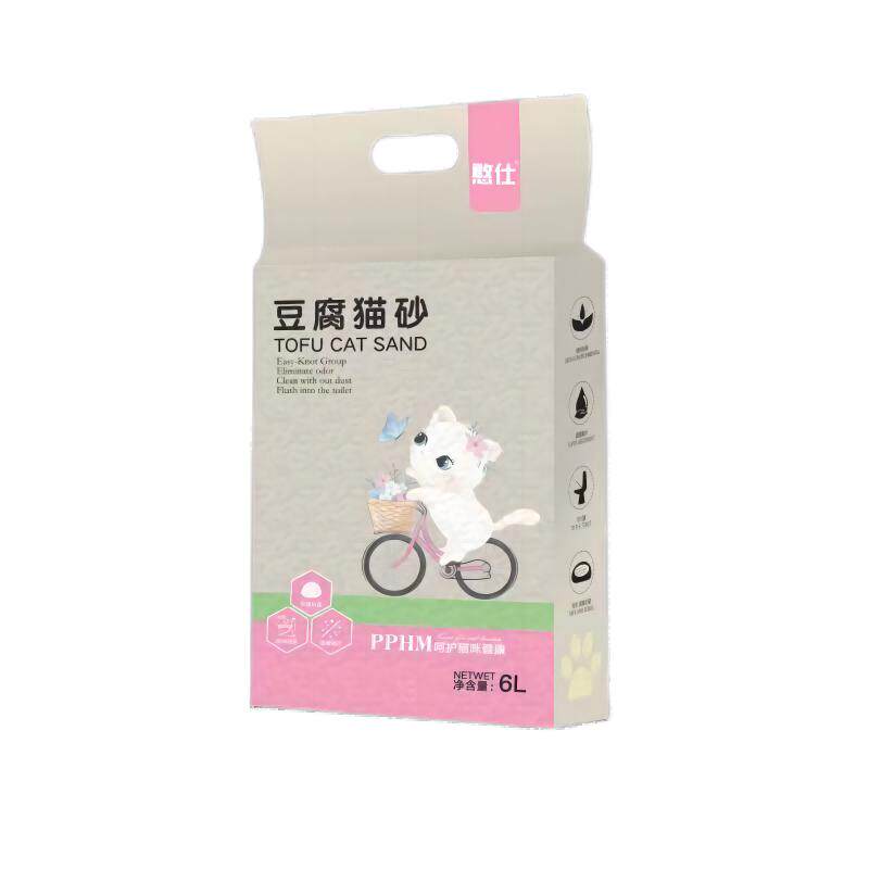 憨仕豆腐猫砂6L可冲马桶