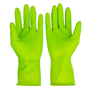 宏富小纤手薄款贴手短款橡胶乳胶家务洗碗防水胶皮手套厨房