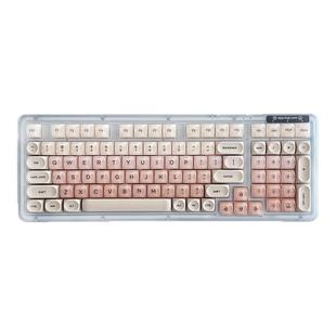 罗技k98m粉底液无线蓝牙静音机械键盘高颜值热插拔女生办公麻将音