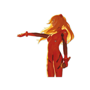 TLP镂空车贴 EVA 式波阳光下明日香Asuka2号机适格 汽摩防水贴纸