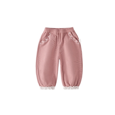 [买2送衣]女童裤子春季女宝宝灯芯绒长裤洋气时髦春款儿童休闲裤