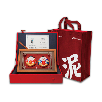 惠山泥人相框手绘泥塑摆件创意礼