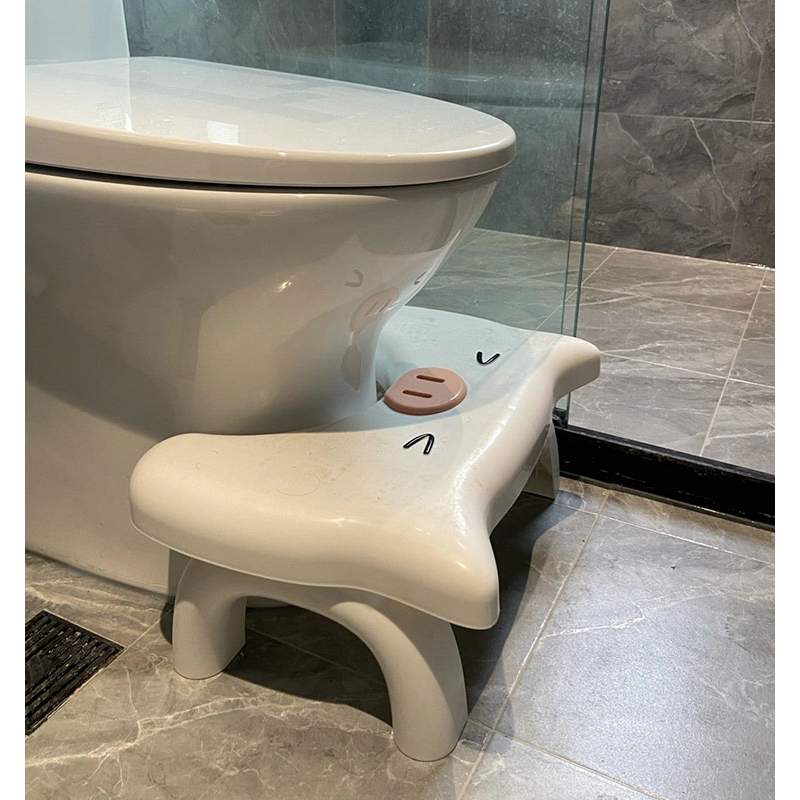 小猪厕所马桶凳脚凳脚踏凳蹲坑神器加高成人可折叠大人蹲便卫生间