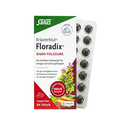 德国SALUS补铁片剂便携装84片