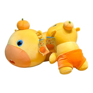 正版多爱水豚噜噜丑萌抱枕超软公仔搞怪玩偶毛绒玩具女生安抚娃娃