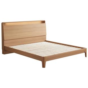 全友家居新款原木风高箱储物床1米5小户型卧室多功能1米8双人床